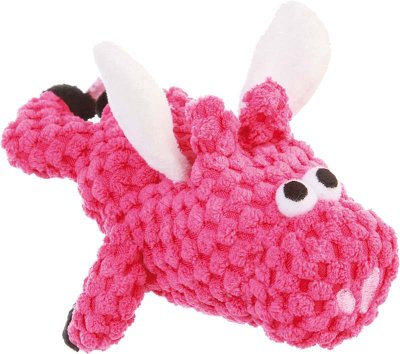 Hundebamse Pink Flyvende Gris 22 cm fra GoDog