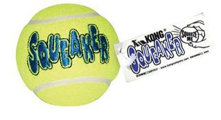 An Kong AirDog Squeaker - TennisBold med piv.