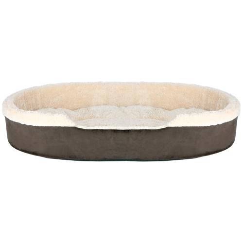 Hundeseng - Hundeseng "Cosma" flot brun og oval seng - Hvor kæledyr ville handle - Foderboxen.dk