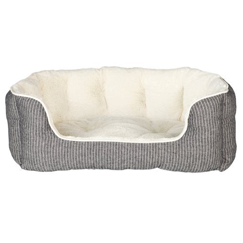 Hundeseng "Davin" Lækker og blød, grå/creme