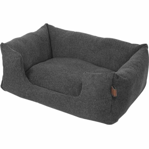 Hundeseng Fantail Snooze Epic Grey en lækker grå seng med høj kant