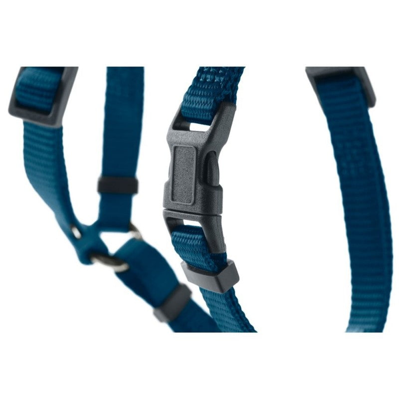 En Hunter Hundesele fra Hunter, London, god til hvalpe - MørkeBlå hundesele med sort spænde.