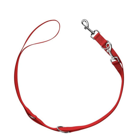 En rød Hundesnor fra Hunter, Dressurline London - Rød med metalspænde.