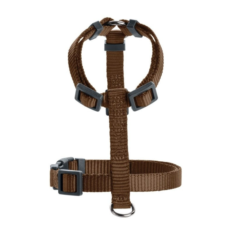 En brun Hundesele fra Hunter på hvid baggrund, velegnet til jægere.