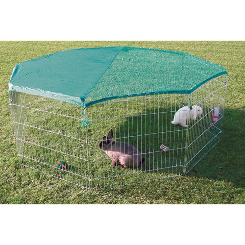 Løbegård med net, 8 elementer á 80 × 75 cm -  til marsvin og kaniner