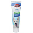 En tube Trixie Hundetandpasta m/ mintsmag til hunde, formuleret til at give frisk ånde og fremme tandhygiejnen.