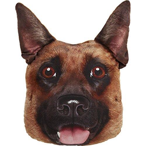 En Pude med Dyreprint Schæfer - Super Søde & Bløde med hundehoved på, perfekt som hunde- & kattepuder eller gaveide fra Holland.