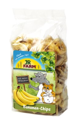 Gnaversnacks fra JR farm Banan chips