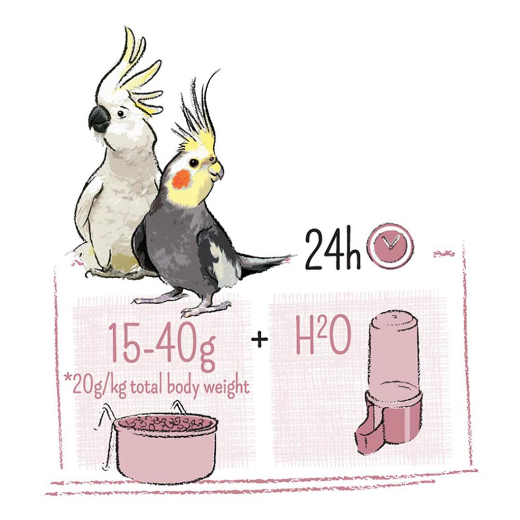 Fuglefoder, PUUR parakit & Kakaduefoder 2 KG