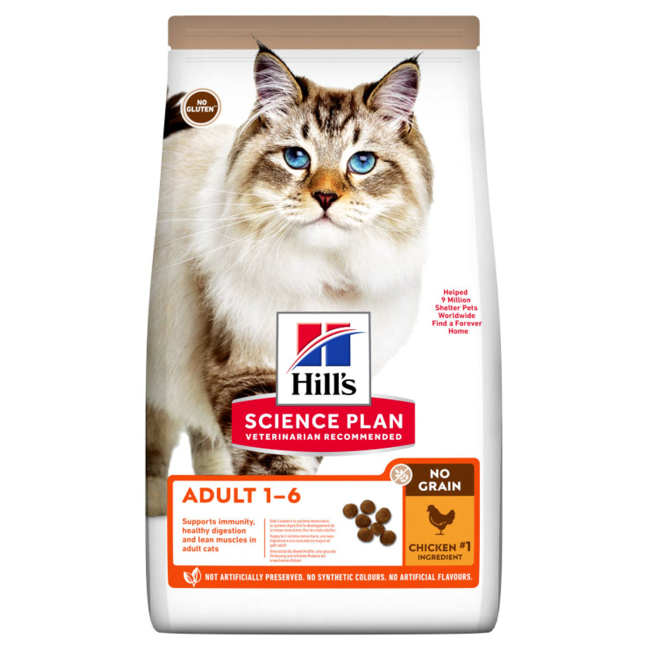 HILL'S SCIENCE PLAN No Grain Adult KATTEFODER 1,5kg kylling