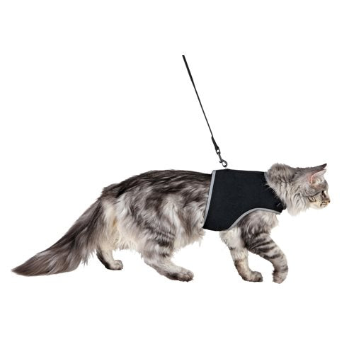 Kattesele, soft sele/vest velcro lukning