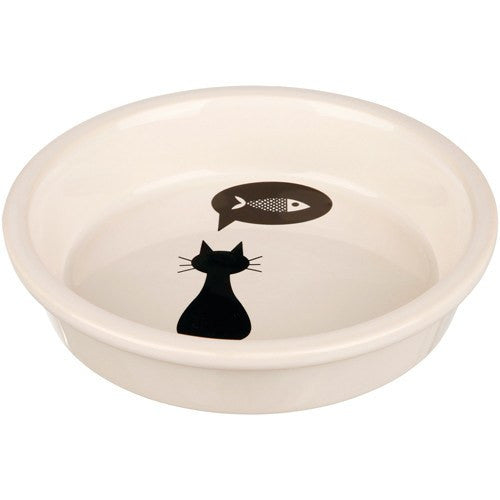 Keramik katteskål med sødt motiv