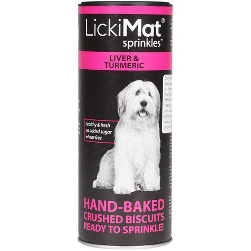 Lickimat Sprinkles med lever & gurkemeje, til Lickimat slikskålene