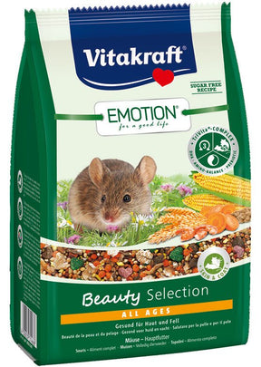 Muse-snacket Emotion® Beauty Selection, som tilbydes af Vitakraft, byder på en dejlig blanding af sprøde gulerødder og værdifulde korn med et strejf af lækker majs.