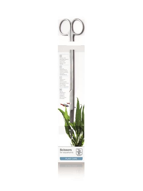 En pakke indeholdende en plante og et par Tropica Plantesaks 25 cm, Kvalitet fra Tropica trimmet plantesaks.