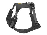 En sort Hundesele Ruffwear Hi & Light på en hvid baggrund, med Ruffwear Hi & Light.