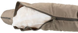 En Trixie sovepose med lynlås på, designet til allegeriske mennesker.