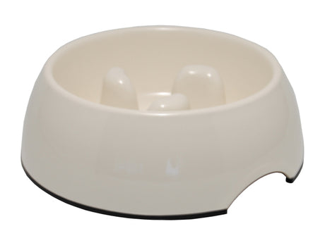 Drikke og mad skål til hunde med plask sikring og slow feeder.