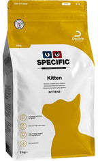 En pose Specific FPD Kitten - killingefoder fra Specific 2kg på hvid baggrund.