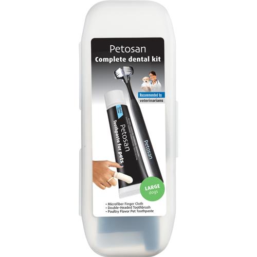 Petosan Ultimate Dental Kit indeholder et Petosan Complete Dental Large Dogs til komplet mundpleje.