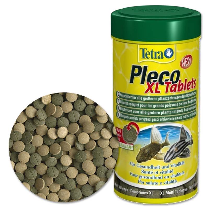 Tetra Pleco XT tabletter.
Produktnavn: Tetra Pleco Tablets XL - foder til dine bundfisk
Mærkenavn: Tetra

Revideret sætning: Tetra Pleco Tablets XL - foder til dine bundfisk.