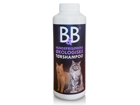 B&B Økologisk katteshampoo 250ml. B&B Tørshampoo til katte - med Viol duft.