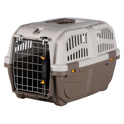 En Skudo Måtte til Transportkasse Skudo hundekasse med en plysmåtte på hvid baggrund.