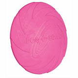 En pink Trixie Doggy Disc / Frisbee på en hvid baggrund.