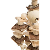 Beskrivelse: Trælegetøj med træpinde og perler fra Eldorado.