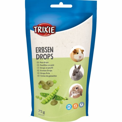 Trixie Gnaverdrops, laktosefri med vitaminer og mineraler til kaniner i genlukningspose.