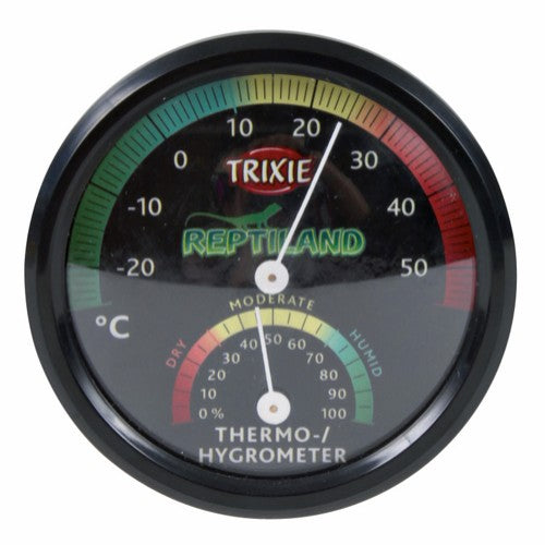 En Trixie Termo-/Hygrometer analog på hvid baggrund.