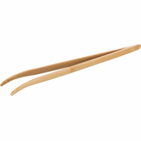 Et par Trixie Foder pincet buet bambus på hvid baggrund, ideel til brug som terrarier eller foder pincet.