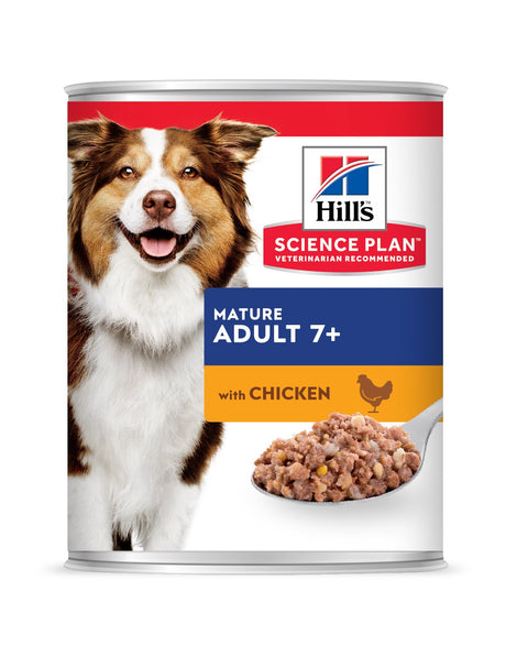 Hills Science Plan vådfoder m/ kylling. Til alle voksne/senior hunde 7+.