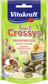 Crunchy Godbidder til kaniner & gnavere, Crossys Crunchy puder til marsvin. (Mærkenavn: Vitakraft)